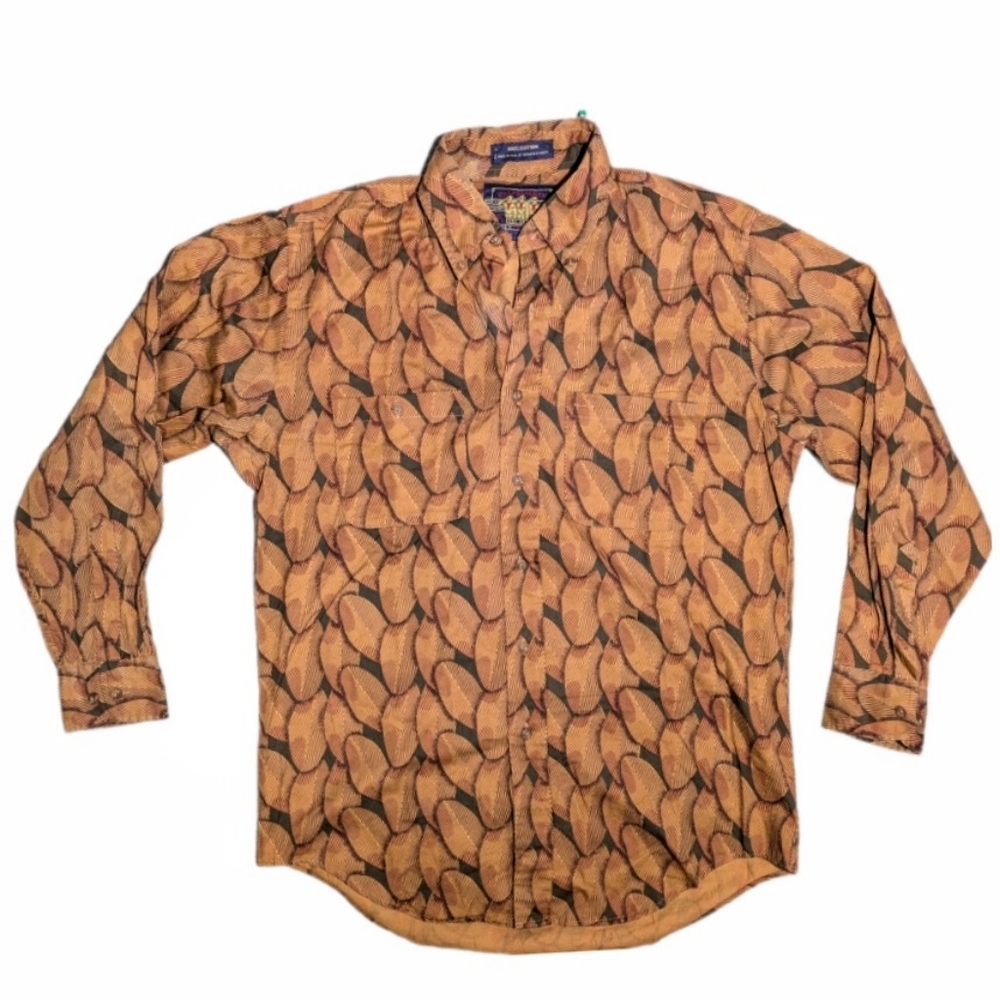 Ralph Lauren "Scouts" Retro Floral Shirt Sz M loose oversized